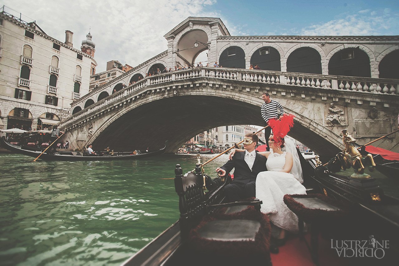 sesja ślubna w tle Most Rialto