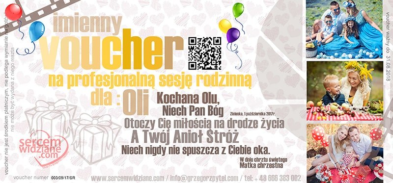 sesja rodzinna voucher