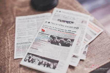 miniaturowa gazeta do sesji noworodkowej