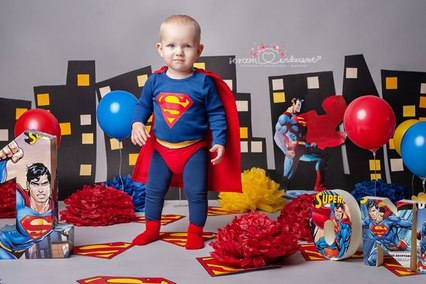 sesja na roczek superman