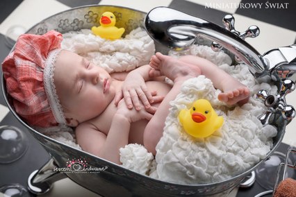 sesja noworodkowa motyw wanny
