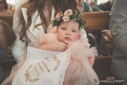 zdjęcie na chrzcinach z rodziną