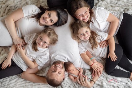 Rodzina z noworodkiem