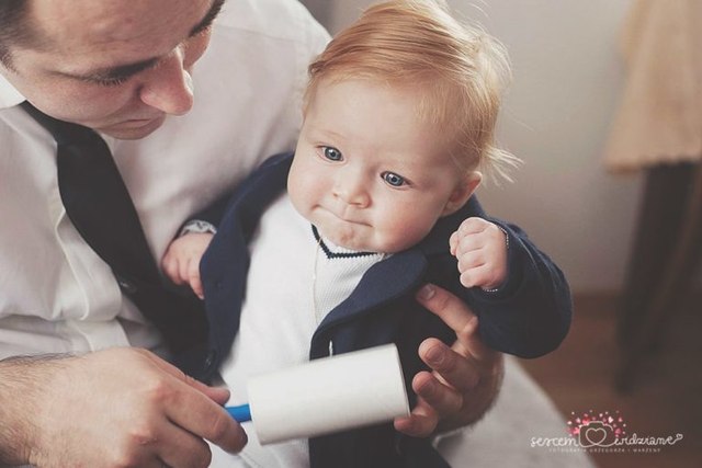 fotograf na chrzcie zrobił zdjęcie