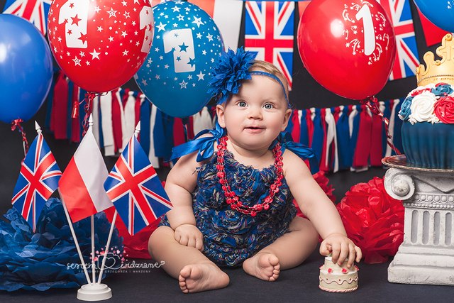 sesja cake smash na roczek