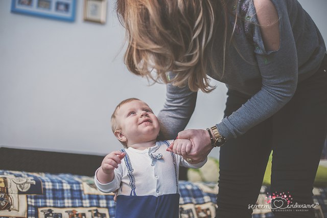 chrzest Fotograf zdjęcie na przygotowaniach