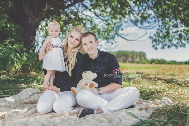 sesja z rodzina w wolnym czasie