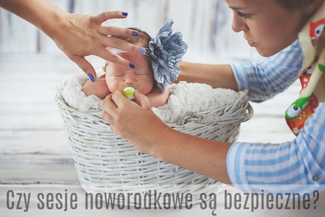 bezpieczne układanie noworodka na sesji