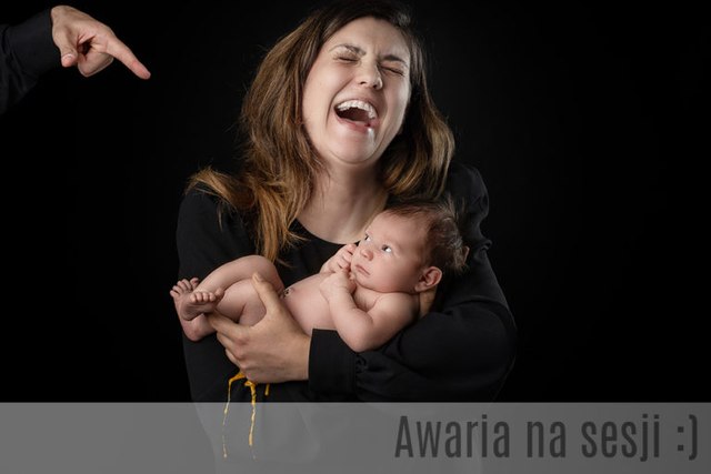 noworodek sika na sesji