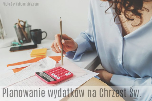 lista wydatków na chrzest