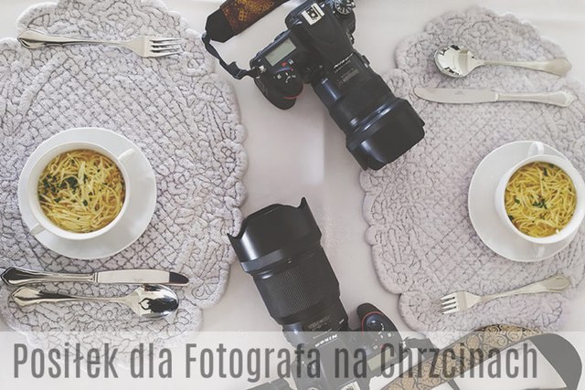 posiłek dla fotografa na chrzcinach