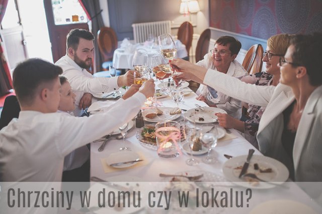 uroczystość chrzcin w restauracji