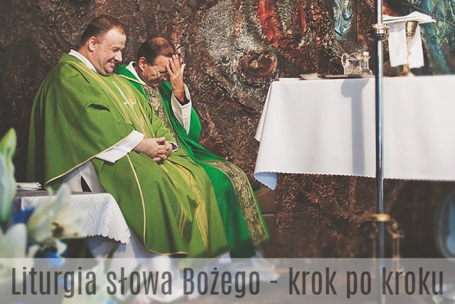 Liturgia Słowa Bożego na chrzcie świętym - fragment ceremonii w kościele